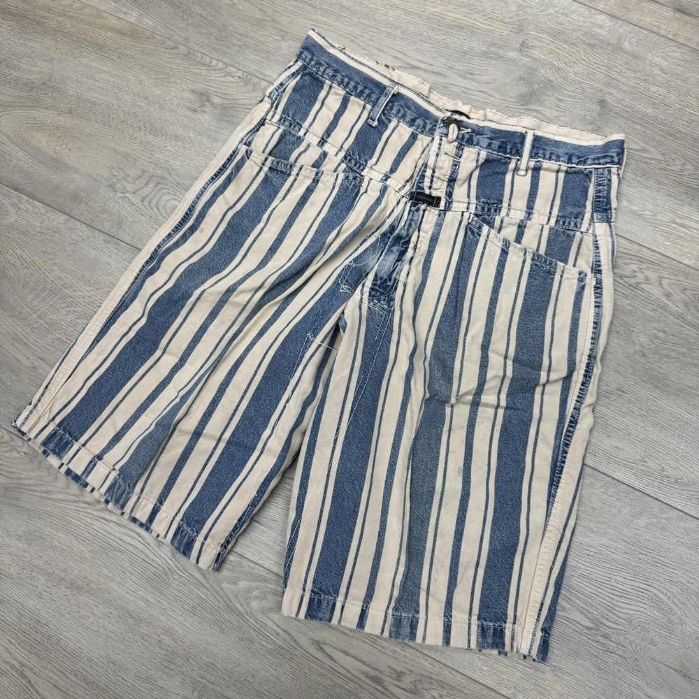 VTG Marithe Francois Girbaud Striped Shorts Men's Sz 30 Streetwear 90s Y2K READ